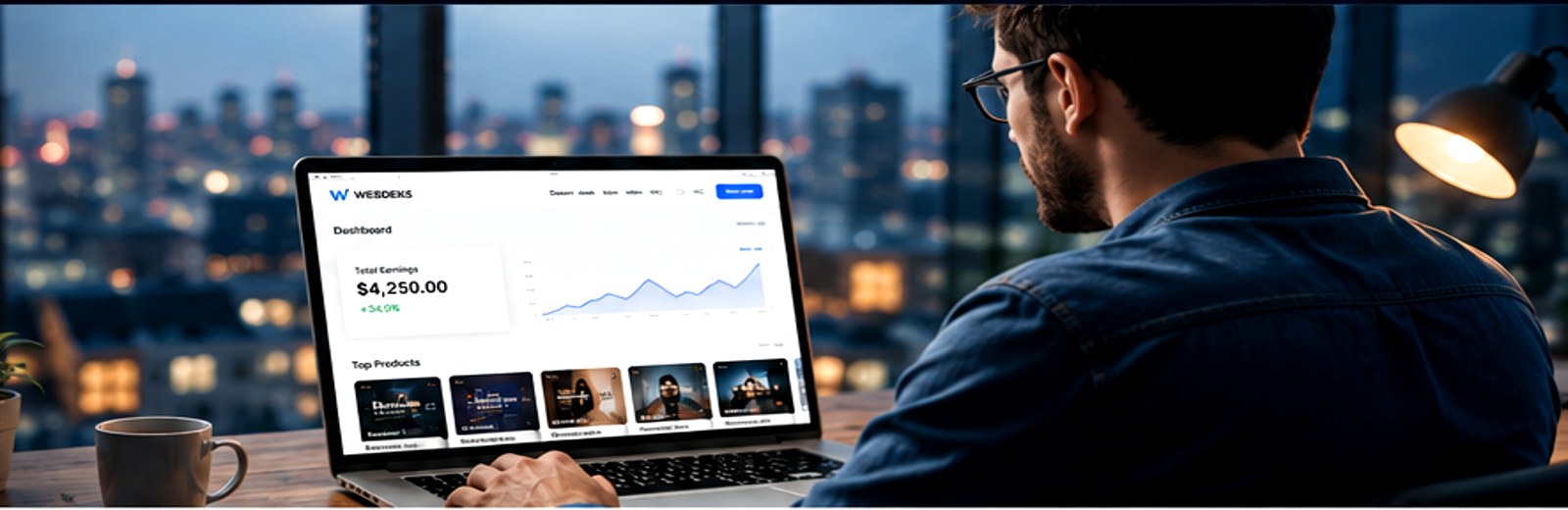 Affiliate dashboard and online work