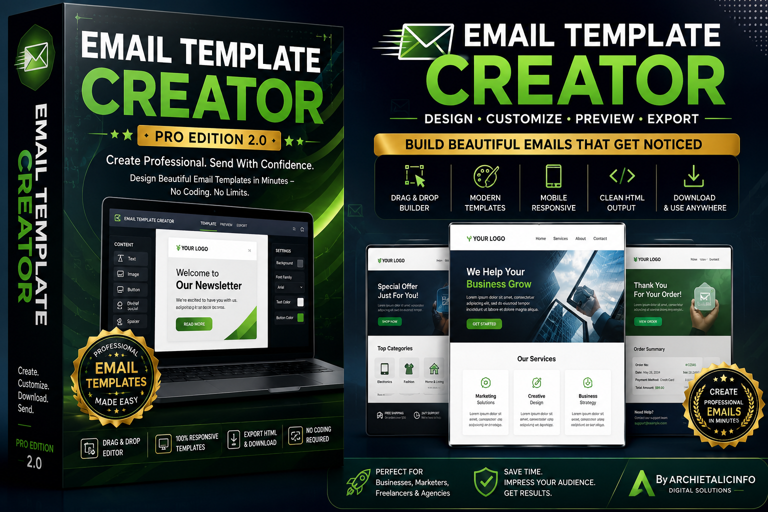 Pro Email Template Creator Kit