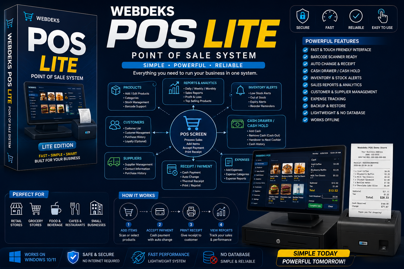 Webdeks POS Lite PHP (No Database)